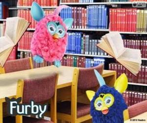 пазл Furbys в библиотеке